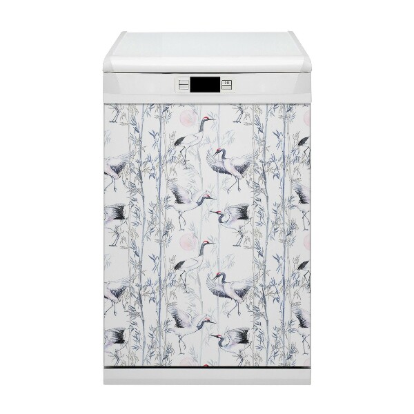 Painel magnético para máquina de lavar louça Dança dos Guindastes