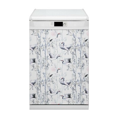 Painel magnético para máquina de lavar louça Dança dos Guindastes