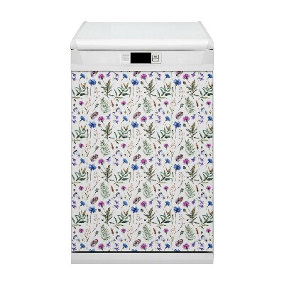 Painel magnético para máquina de lavar louça Flores do prado
