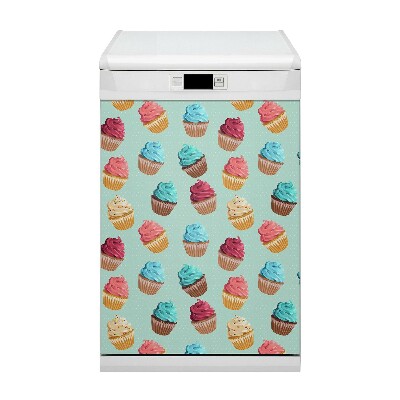 Painel magnético para máquina de lavar louça Cupcakes de muffin