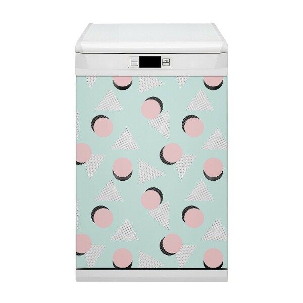 Painel magnético para máquina de lavar louça Círculos e triângulos