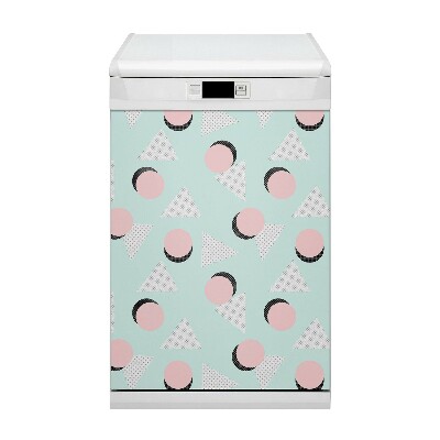 Painel magnético para máquina de lavar louça Círculos e triângulos