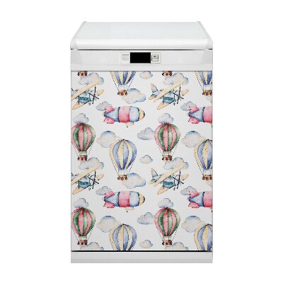Capa magnética para máquina de lavar louça Balões e dirigíveis