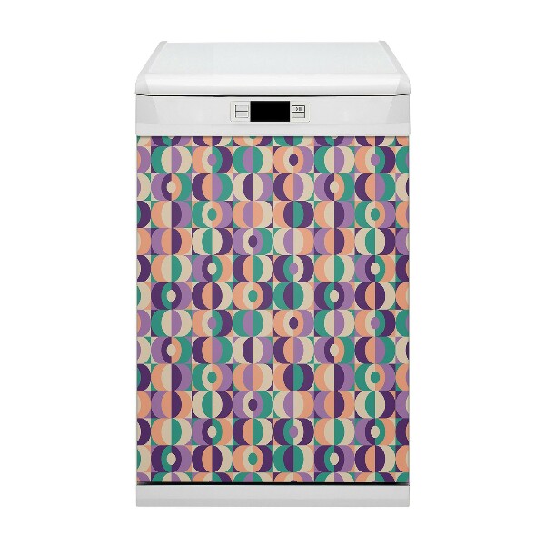 Painel magnético para máquina de lavar louça Quadrados e círculos