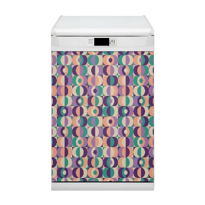 Painel magnético para máquina de lavar louça Quadrados e círculos