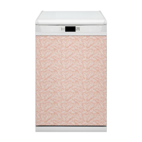 Painel magnético para máquina de lavar louça Folhas de outono