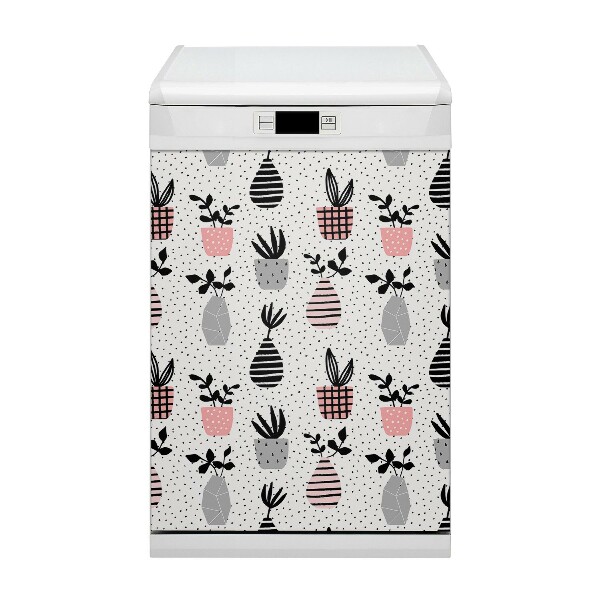 Painel magnético para máquina de lavar louça Flores em vasos