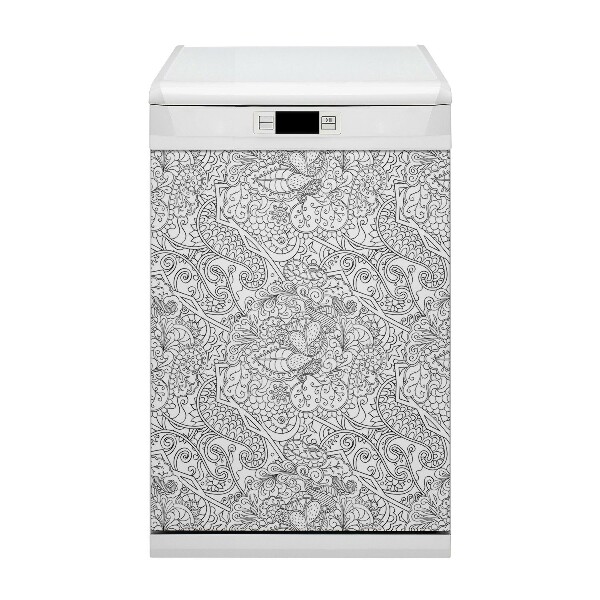Capa magnética para máquina de lavar louça Padrão abstrato