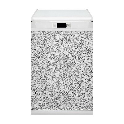 Capa magnética para máquina de lavar louça Padrão abstrato