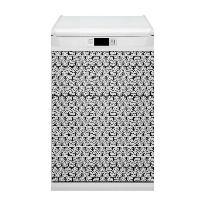 Painel magnético para máquina de lavar louça Padrão Boho Triângulos