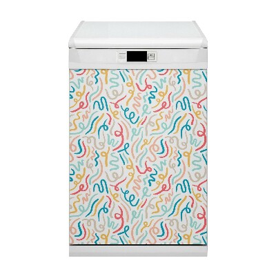 Capa magnética para máquina de lavar louça Caligrafia