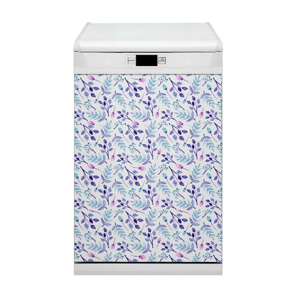 Painel magnético para máquina de lavar louça Galhos roxos