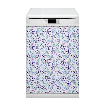 Painel magnético para máquina de lavar louça Galhos roxos