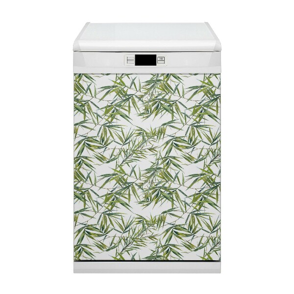 Painel magnético para máquina de lavar louça Folhas exóticas