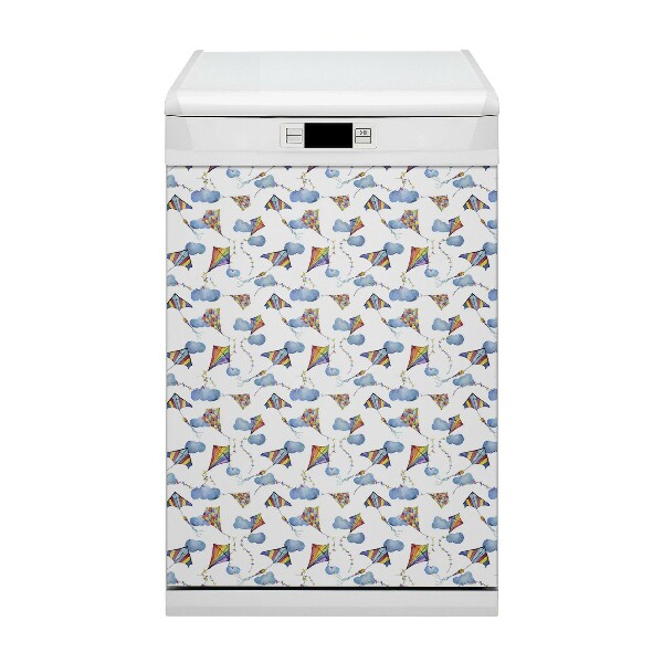 Painel magnético para máquina de lavar louça Pipas de nuvem