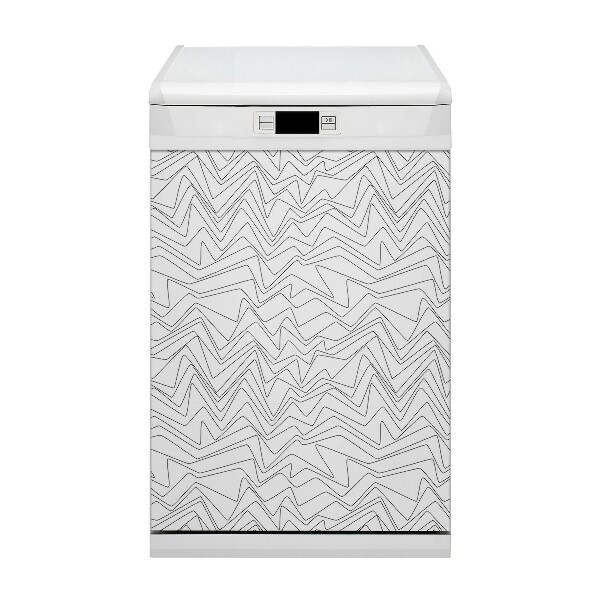 Painel magnético para máquina de lavar louça Linhas irregulares