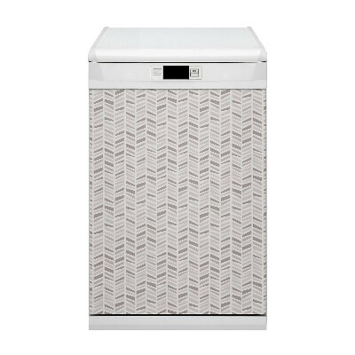 Painel magnético para máquina de lavar louça Geometria espinha de peixe