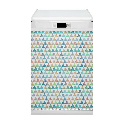 Painel magnético para máquina de lavar louça Triângulos geométricos
