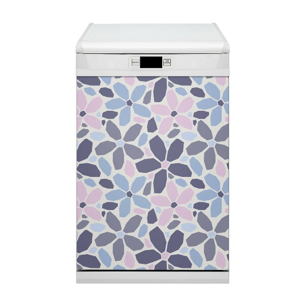 Painel magnético para máquina de lavar louça Geometria das flores