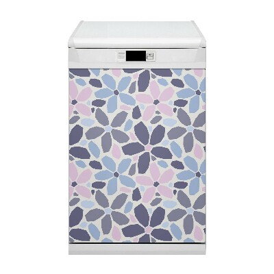 Painel magnético para máquina de lavar louça Geometria das flores