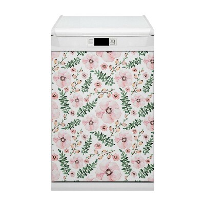 Painel magnético para máquina de lavar louça Flores