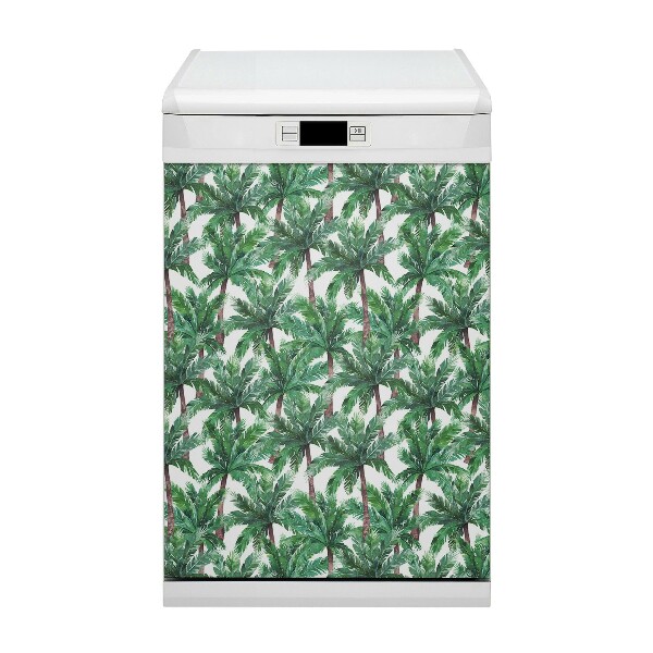 Painel magnético para máquina de lavar louça Palmeiras tropicais