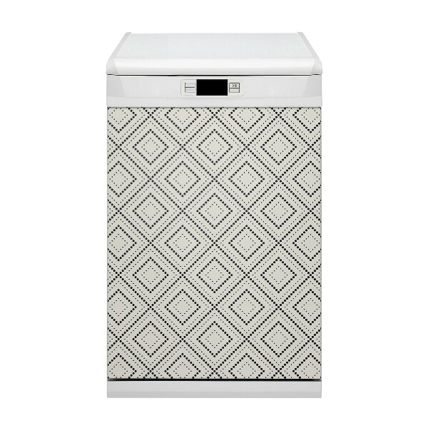 Painel magnético para máquina de lavar louça Padrão geométrico