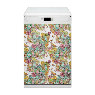 Capa magnética para máquina de lavar louça Padrão de mandala