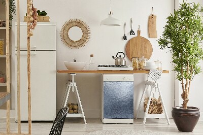 Capa magnética para máquina de lavar louça Abstração de Prata