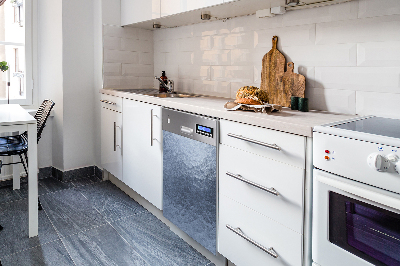 Capa magnética para máquina de lavar louça Abstração de Prata