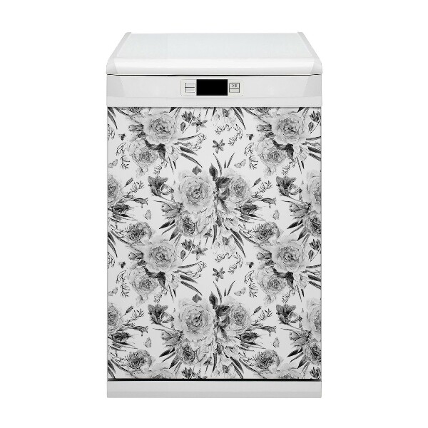 Painel magnético para máquina de lavar louça Um buquê de flores