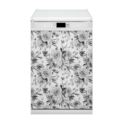 Painel magnético para máquina de lavar louça Um buquê de flores