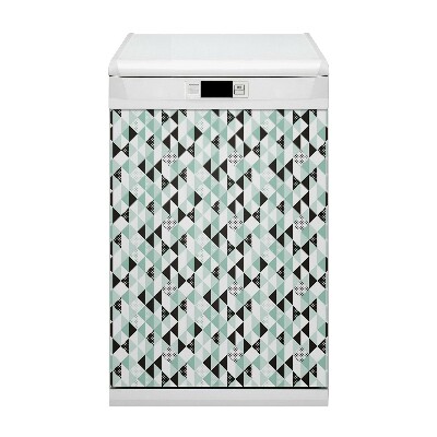 Capa magnética para máquina de lavar louça Padrão geométrico