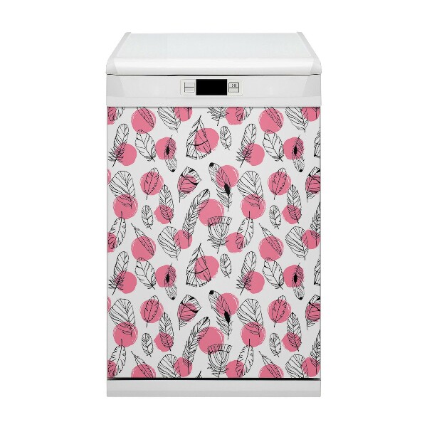 Capa magnética para máquina de lavar louça Penas e pontos