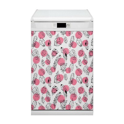 Capa magnética para máquina de lavar louça Penas e pontos