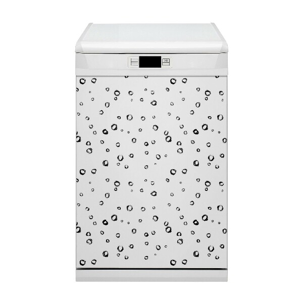 Capa magnética para máquina de lavar louça Círculos desenhados
