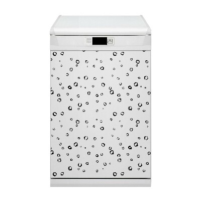 Capa magnética para máquina de lavar louça Círculos desenhados