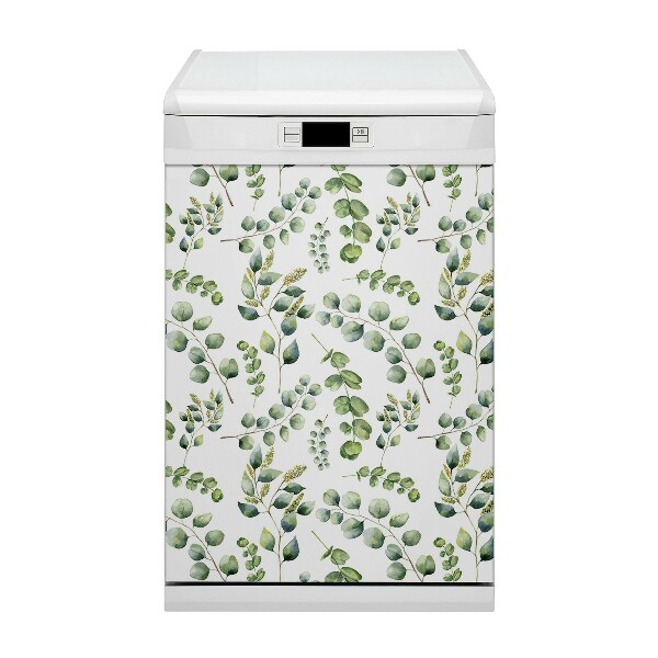 Painel magnético para máquina de lavar louça Árvores de eucalipto