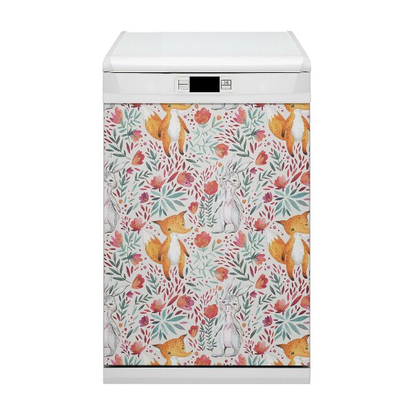 Capa magnética para máquina de lavar louça A Raposa e o Coelho