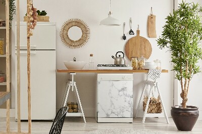 Painel magnético para máquina de lavar louça Pedra de mármore