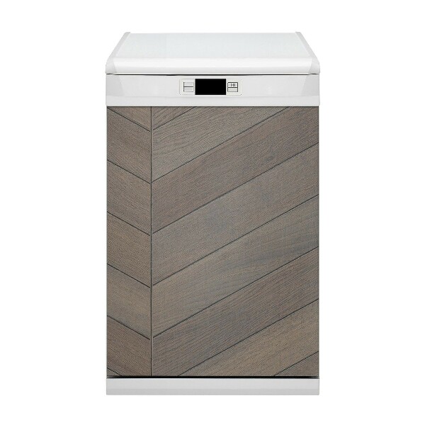 Painel magnético para máquina de lavar louça Parquet marrom