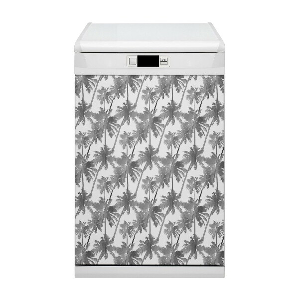 Painel magnético para máquina de lavar louça Palmeiras cinzentas