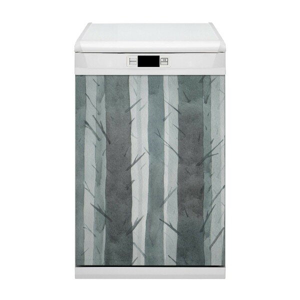 Painel magnético para máquina de lavar louça Padrão de listras 3D