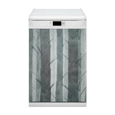 Painel magnético para máquina de lavar louça Padrão de listras 3D