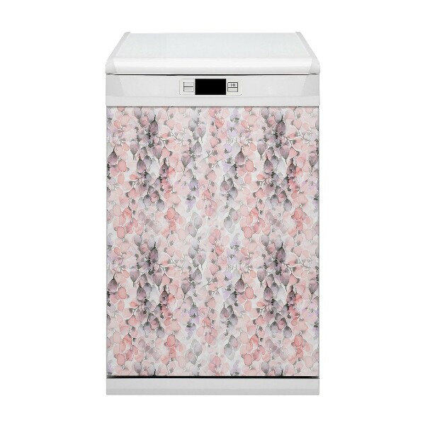 Painel magnético para máquina de lavar louça Flores pintadas