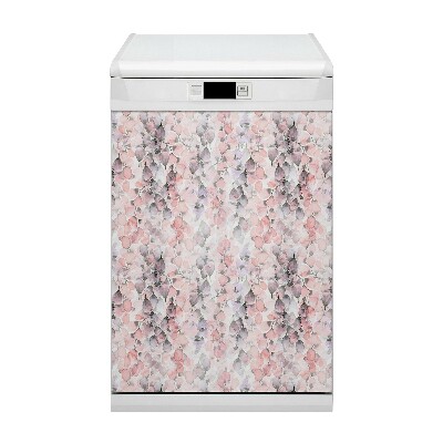 Painel magnético para máquina de lavar louça Flores pintadas