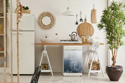 Capa magnética para máquina de lavar louça Árvores de inverno