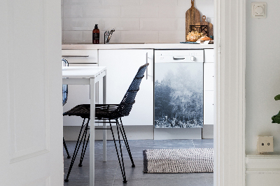 Capa magnética para máquina de lavar louça Árvores de inverno