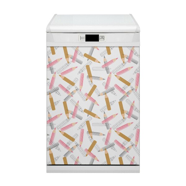 Painel magnético para máquina de lavar louça Padrão de lápis