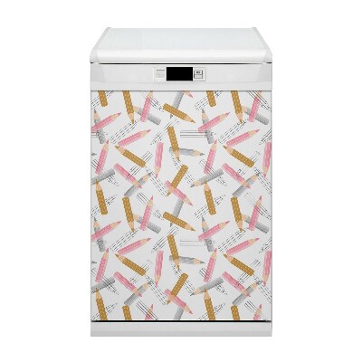 Painel magnético para máquina de lavar louça Padrão de lápis